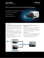 Preview for 1 page of Sony SSCFB560 Specification Sheet