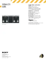 Preview for 2 page of Sony SSM-175 Specifications