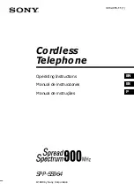 Sony SSP-SS964 Operating Instructions Manual preview