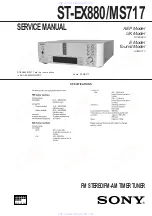 Sony ST-EX880 Service Manual предпросмотр