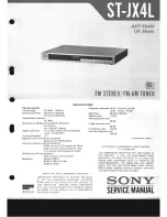 Sony ST-JX4L Service Manual preview