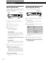 Предварительный просмотр 6 страницы Sony ST-JX661 Operating Instructions Manual