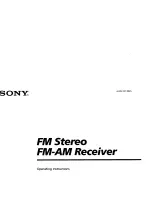 Sony ST-RDB940 Operating Instructions Manual preview