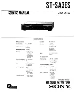 Preview for 1 page of Sony ST-SA3ES Service Manual