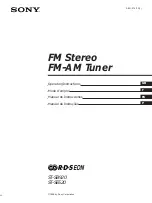 Предварительный просмотр 1 страницы Sony ST-SB920 Operating Instructions Manual