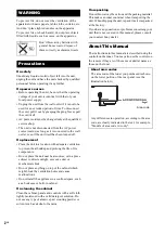 Предварительный просмотр 2 страницы Sony ST-SDB900 Operating Instructions Manual