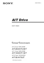 Sony StorStation AITi100 User Manual preview