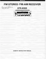 Sony STR-6065 Owner'S Instruction Manual preview