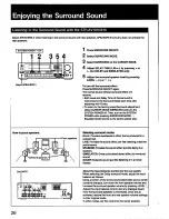 Preview for 26 page of Sony STR-AV1010 Operating Instructions Manual