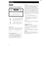 Предварительный просмотр 2 страницы Sony STR-D1011 Operating Instructions Manual