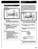 Preview for 23 page of Sony STR-D1015 Operating Instructions Manual