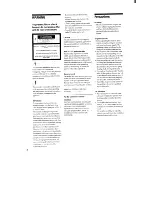 Preview for 2 page of Sony STR-D565 Operating Instructions Manual