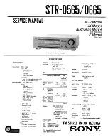 Sony STR-D565 Service Manual preview