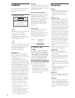 Preview for 2 page of Sony STR-D760Z Operating Instructions Manual