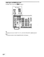 Preview for 10 page of Sony STR-DA1000ES Operating Instructions Manual