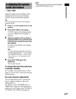 Preview for 23 page of Sony STR-DA1000ES Operating Instructions Manual