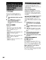 Preview for 36 page of Sony STR-DA1000ES Operating Instructions Manual