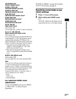 Preview for 37 page of Sony STR-DA1000ES Operating Instructions Manual