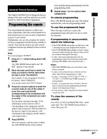 Preview for 64 page of Sony STR-DA1000ES Operating Instructions Manual