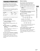 Preview for 25 page of Sony STR-DA1ES - Fm Stereo/fm-am Receiver Operating Instructions Manual