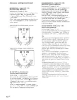 Preview for 42 page of Sony STR-DA1ES - Fm Stereo/fm-am Receiver Operating Instructions Manual