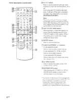 Preview for 70 page of Sony STR-DA1ES - Fm Stereo/fm-am Receiver Operating Instructions Manual