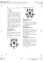 Preview for 20 page of Sony STR-DA2100ES Operating Instructions for STRDA2100ES Operating Instructions Manual