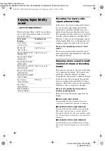 Preview for 30 page of Sony STR-DA2100ES Operating Instructions for STRDA2100ES Operating Instructions Manual