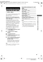 Предварительный просмотр 35 страницы Sony STR-DA2100ES Operating Instructions for STRDA2100ES Operating Instructions Manual