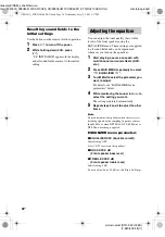 Preview for 38 page of Sony STR-DA2100ES Operating Instructions for STRDA2100ES Operating Instructions Manual