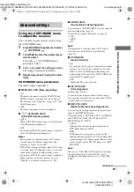 Preview for 39 page of Sony STR-DA2100ES Operating Instructions for STRDA2100ES Operating Instructions Manual