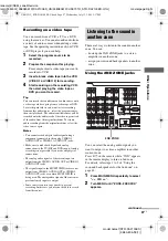 Предварительный просмотр 47 страницы Sony STR-DA2100ES Operating Instructions for STRDA2100ES Operating Instructions Manual