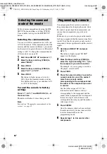 Preview for 54 page of Sony STR-DA2100ES Operating Instructions for STRDA2100ES Operating Instructions Manual