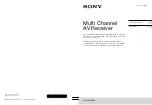 Sony STR-DA2800ES Operating Instructions Manual предпросмотр