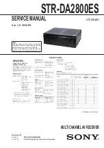 Sony STR-DA2800ES Service Manual предпросмотр