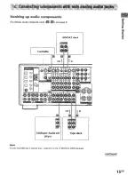 Preview for 15 page of Sony STR-DA2ES - Fm Stereo/fm-am Receiver Operating Instructions Manual