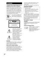 Предварительный просмотр 2 страницы Sony STR-DA3000ES Operating Instructions Manual