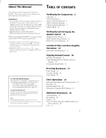 Preview for 3 page of Sony STR-DA30ES - Fm Stereo/fm-am Receiver Operating Instructions Manual