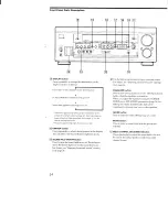 Preview for 24 page of Sony STR-DA30ES - Fm Stereo/fm-am Receiver Operating Instructions Manual