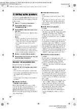 Preview for 20 page of Sony STR-DA3100ES - Fm Stereo/fm-am Receiver Operating Instructions Manual