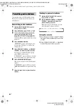 Предварительный просмотр 26 страницы Sony STR-DA3100ES - Fm Stereo/fm-am Receiver Operating Instructions Manual