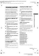 Preview for 39 page of Sony STR-DA3100ES - Fm Stereo/fm-am Receiver Operating Instructions Manual