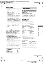 Preview for 75 page of Sony STR-DA3100ES - Fm Stereo/fm-am Receiver Operating Instructions Manual