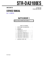 Preview for 123 page of Sony STR-DA3100ES - Fm Stereo/fm-am Receiver Service Manual