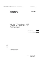 Sony STR-DA3400ES Manual предпросмотр