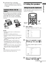 Предварительный просмотр 43 страницы Sony STR-DA3600ES - Multi Channel Av Receiver Operating Instructions Manual