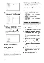 Предварительный просмотр 44 страницы Sony STR-DA3600ES - Multi Channel Av Receiver Operating Instructions Manual