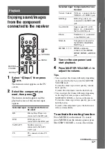 Предварительный просмотр 57 страницы Sony STR-DA3600ES - Multi Channel Av Receiver Operating Instructions Manual