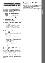 Предварительный просмотр 61 страницы Sony STR-DA3600ES - Multi Channel Av Receiver Operating Instructions Manual