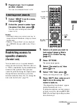 Предварительный просмотр 69 страницы Sony STR-DA3600ES - Multi Channel Av Receiver Operating Instructions Manual